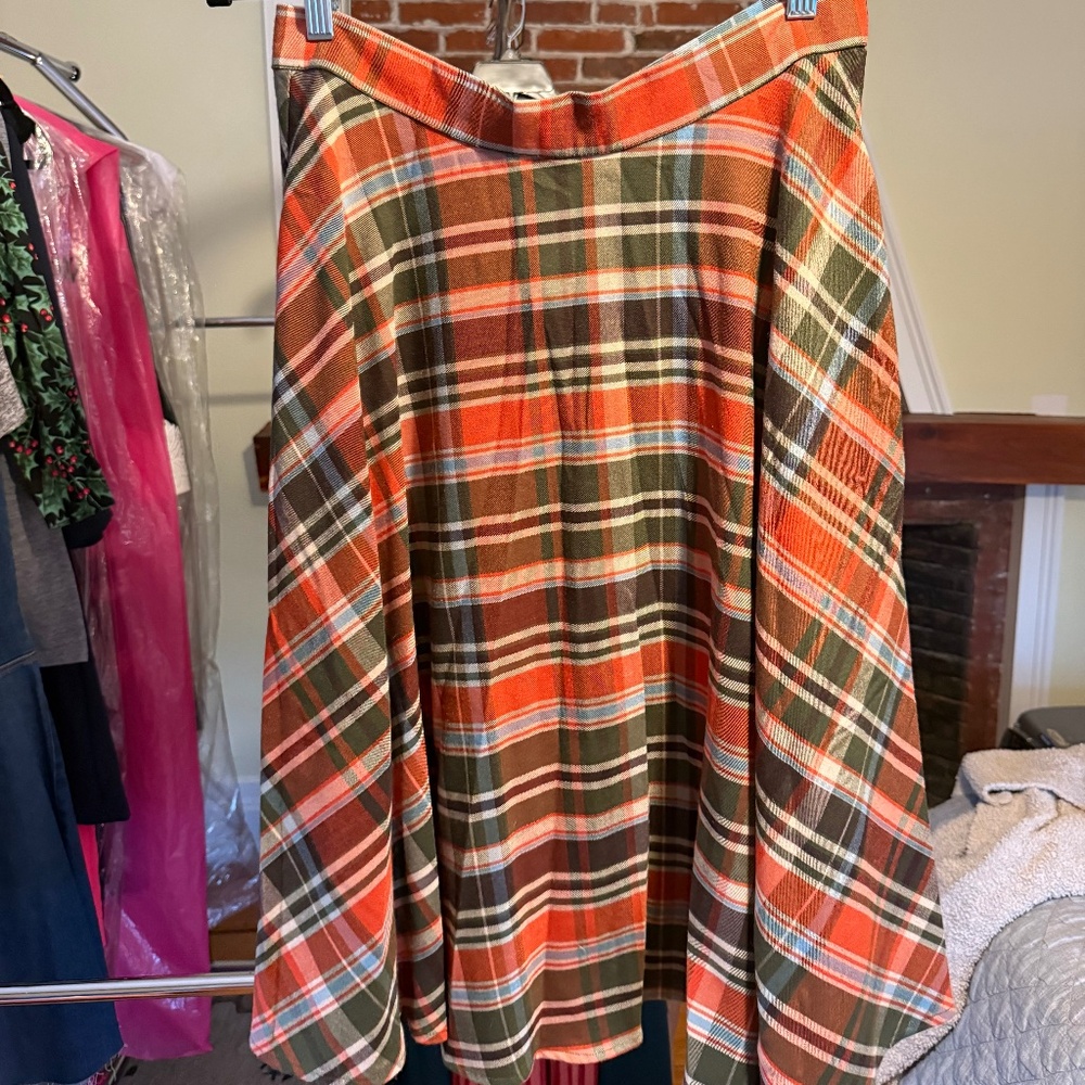 Hell Bunny Plaid Retro Skirt